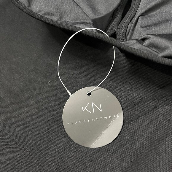 NWT Klassy Network Tube Top Cut-Out Brami Dress Sz M - Picture 6 of 11